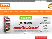 Tablet Screenshot of coophb.cz